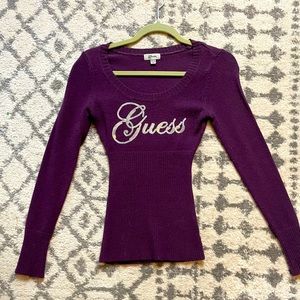 GUESS purple XS sweater